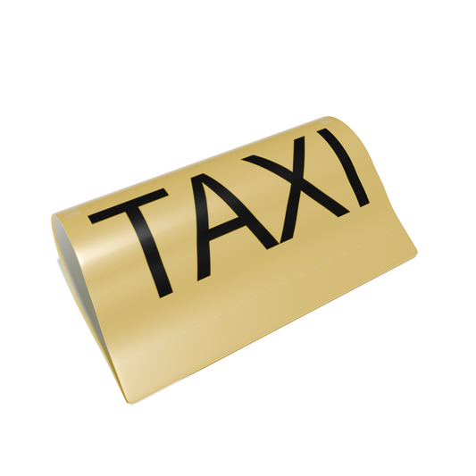 Taxi - gelber Hintergrund